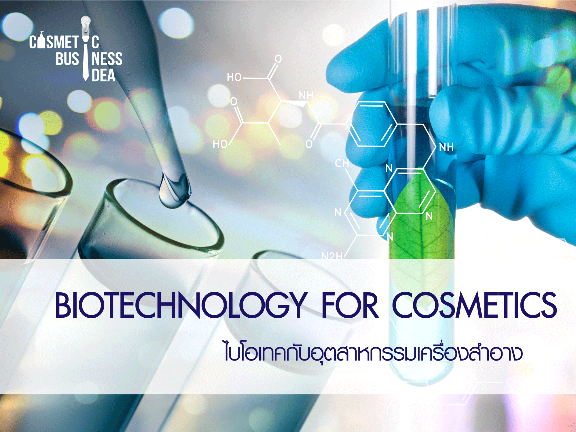 งานวิจัยไบโอเทคกับอุตสาหกรรมเครื่องสำอาง (Biotechnology Research)