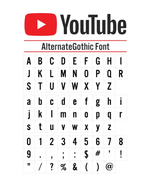 youtube Ci font youtube