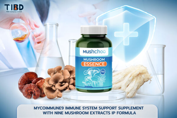 "MYCOIMMUNE9 IMMUNE SYSTEM SUPPORT SUPPLEMENT WITH NINE MUSHROOM EXTRACTS IP FORMULA"