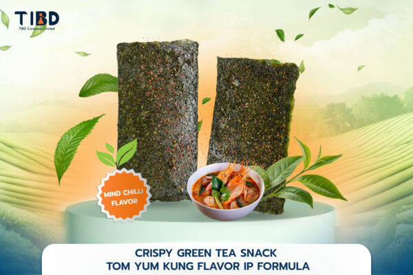 CRISPY GREEN TEA SNACK TOM YUM KUNG FLAVOR IP FORMULA