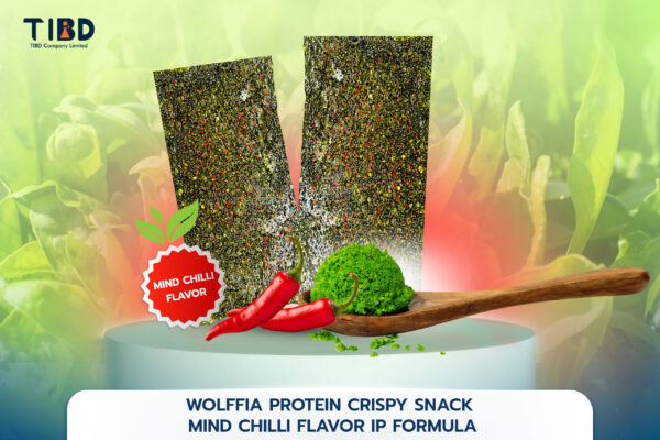 Wolffia PROTEIN CRUNCH SNACK MILD CHILI FLAVOR IP FORMULA
