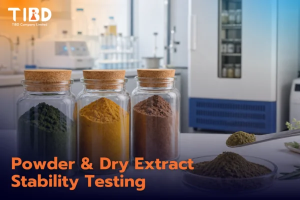 บริการทดสอบความคงตัวสารสกัดผงและสารสกัดแห้ง (Powder / Dry Extract Stability)