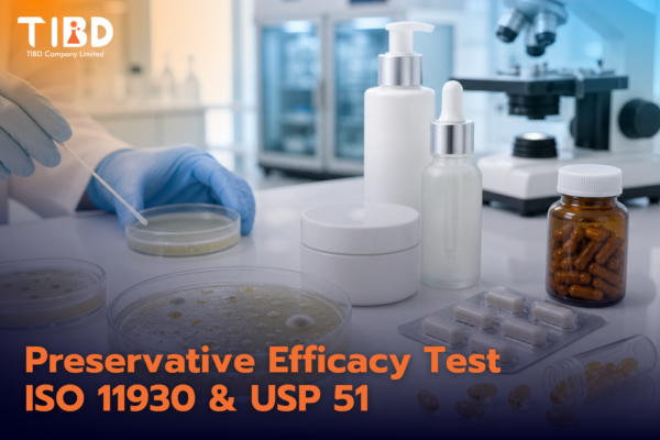 บริการทดสอบประสิทธิภาพสารกันเสีย (Preservative Efficacy Test: PET) ตาม ISO 11930 และ USP 51