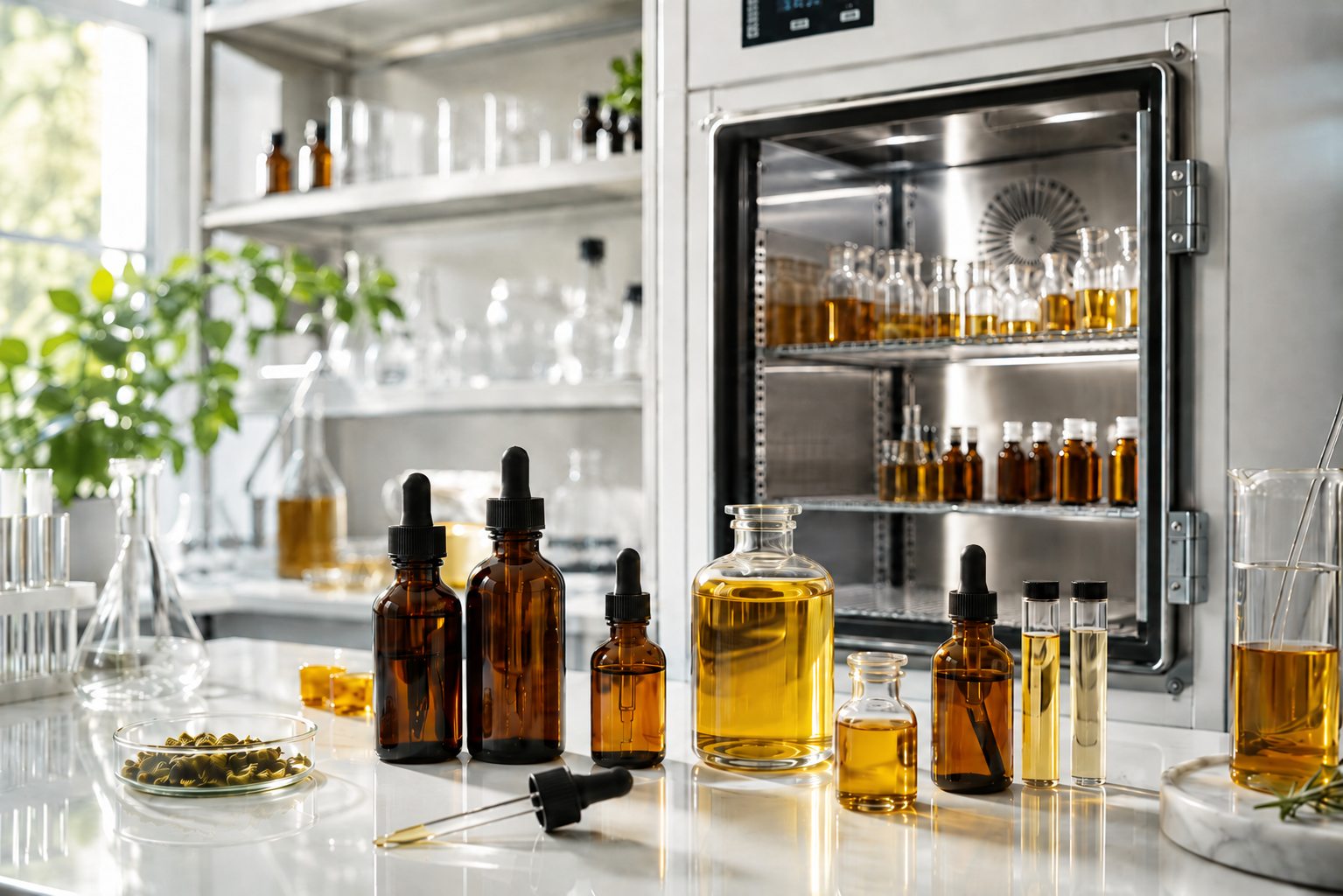 บริการทดสอบความคงตัวสารสกัดในตัวทำละลายน้ำมัน (Oil-Based Extract Stability)