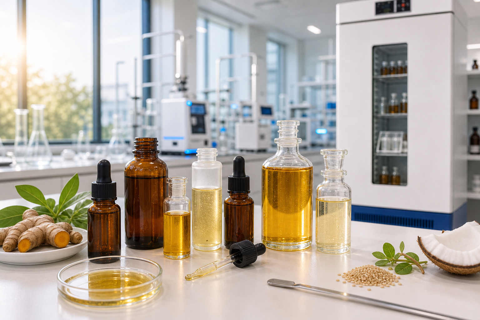 บริการทดสอบความคงตัวสารสกัดในตัวทำละลายน้ำมัน (Oil-Based Extract Stability)