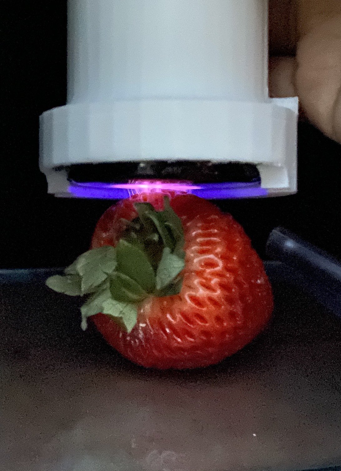 cp-a03-cold-plasma-fresh-produce-1 หัวพลาสมาแบบพกพาปรับสภาพผิวสตรอว์เบอร์รี