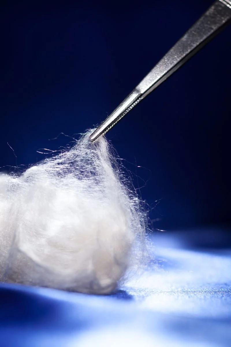 Raw silk fiber